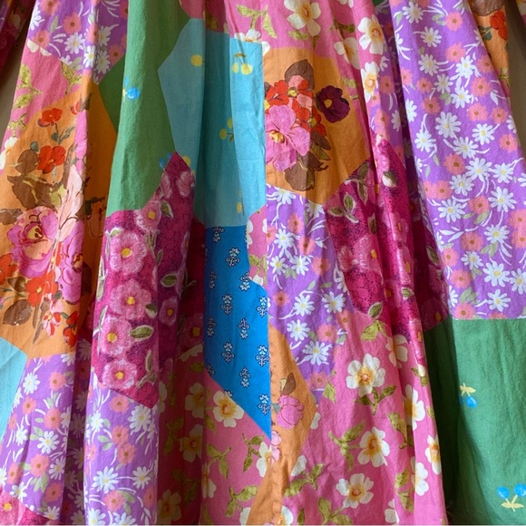 SPELL & THE GYPSY COLLECTIVE FREDA SHIRRED MIDI DRESS IN LOLLY - Picture 8 of 16